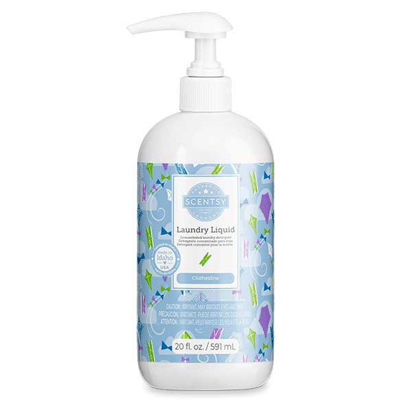 Bottle of Scentsy Clothesline Laundry Detergent