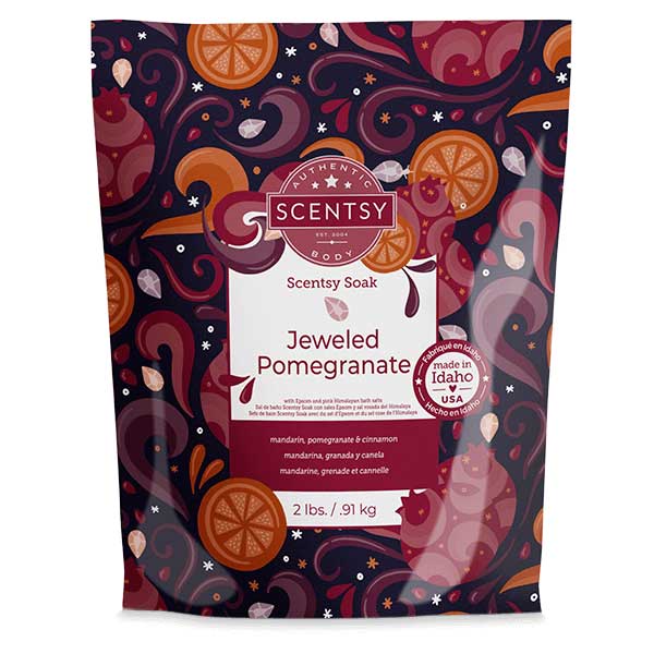 Package of Jeweled Pomegranate Scentsy Soak