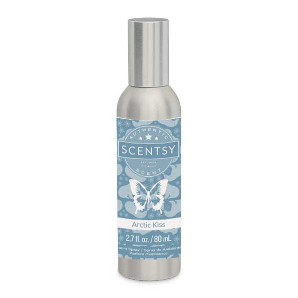 Bottle of Scentsy Arctic Kiss Room Spray