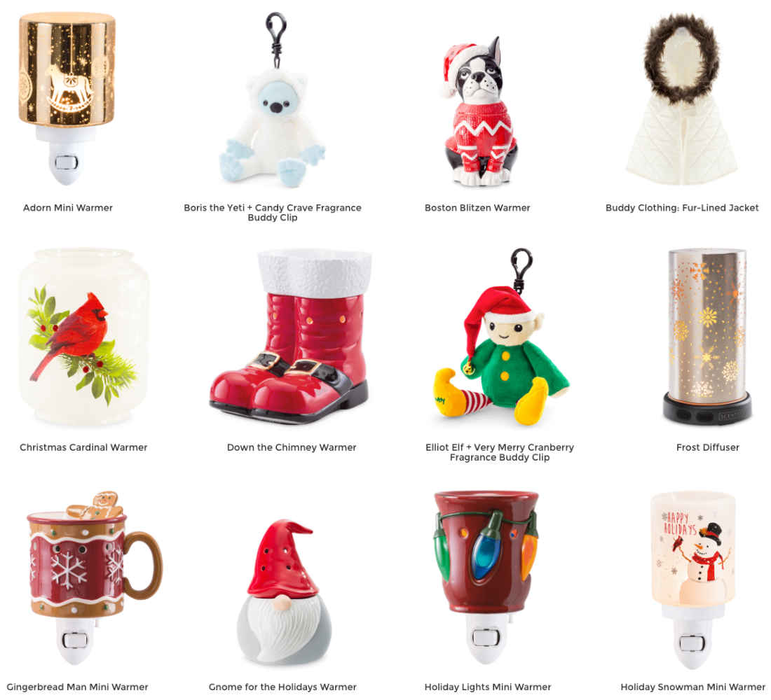 Scentsy Holiday Warmers 2018