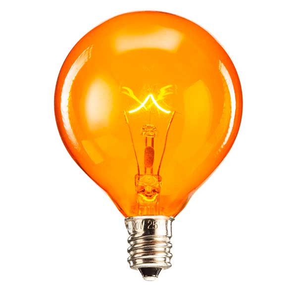 Scentsy Orange 25 Watt Light Bulb